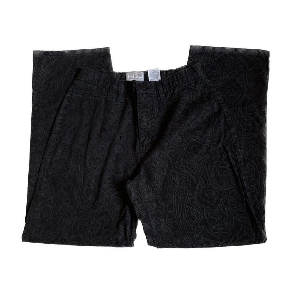 Vintage 90s / y2k Embellished Vampire Pattern Kick Flare Pants